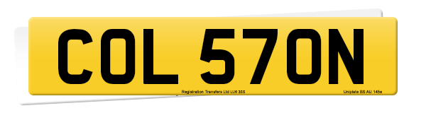 Registration number COL 570N